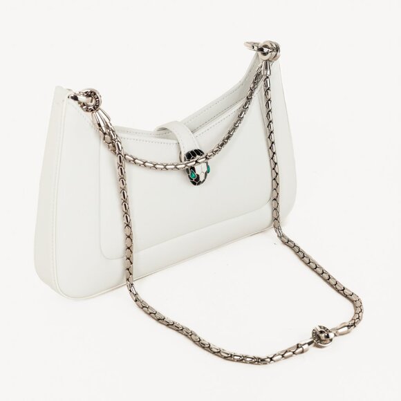 Bvlgari White Serpenti Bag - Picture 6 of 14